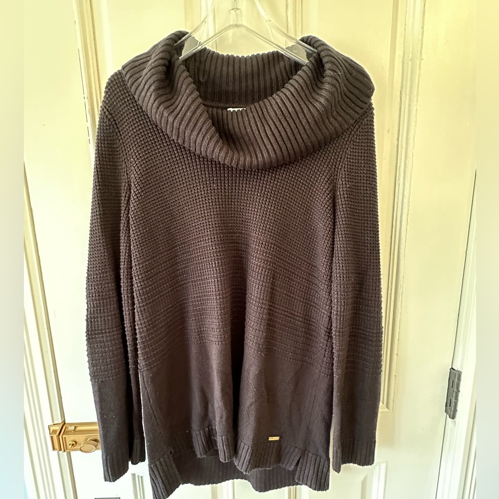 Calvin Klein Cowl Neck Sweater, Black, Size L
